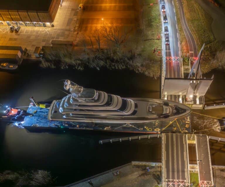 The world’s most incredible fishing yacht gets set for launch